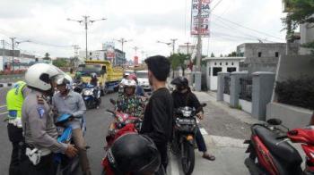 Ops Simpatik Siak 2017, Polantas Pekanbaru Fokus di Flyover Sudirman-Tuanku Tambusai